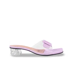 TRYME Women Open Toe Block Sandals with Buckle image 4