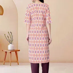 Moda Rapido Pack of 2 Printed Straight Kurta with Trousers image 3