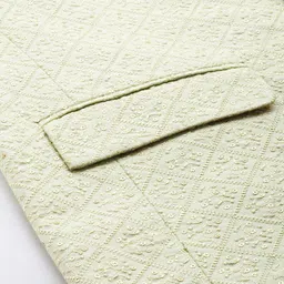 House of Pataudi Jashn Mandarin Collar Textured Sequinned Bandhgala Blazer image 2