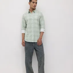 The Roadster Life Co. Tartan Checks Relaxed Fit Casual Shirt image 5