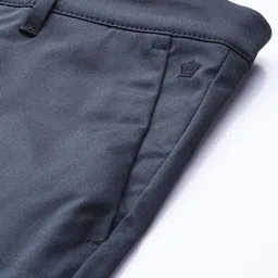 Louis Philippe Ath.Work Men Comfort Tapered Fit Smart Casual Trousers image 2