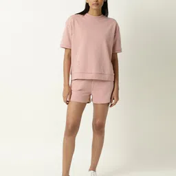 ARTICALE Women Pink Slim Fit Shorts-image-26