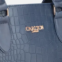 Carlton London Textured Structured Shoulder Bag image 3