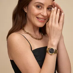 Olivia Burton Women LUSTRE Mother of Pearl Dial Analogue Multi Function Watch 24000150 image 4