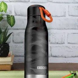 ZOKU Black Camo Printed Stainless Steel Water Bottle - 500 ml-picture-18