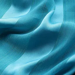 HERE&NOW Striped Poly Georgette Ready to Wear Saree image 3