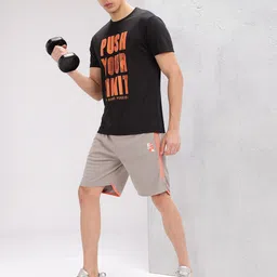 HRX by Hrithik Roshan Men Typography Printed Rapid-Dry Training T-shirt image 3