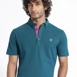 RARE RABBIT Men Herval Polo Collar Slim Fit Cotton T-Shirt-picture-17