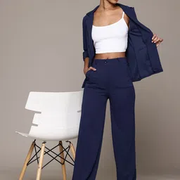 Roadster Women Solid Co-Ords Set-image-42
