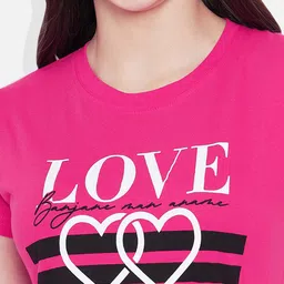 Fabflee Women Multicoloured 4 Printed T-shirt image 3