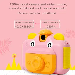 Andoer Children's Camera, Instant Camera, 1080P 12MP Digital Camera, 2.4 Inch IPS Screen, WiFi, 32GB Memory Card, Pink, Gift for Kids image 5