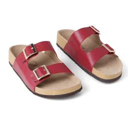 Chaal Chalan Red Cherry Buckle Strap Sandals image 5