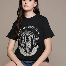 The Roadster Lifestyle Co. Graphic Printed Boxy T-shirt-image-62