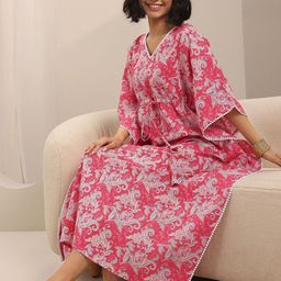 Libas Printed Maxi Nightdress-picture-17
