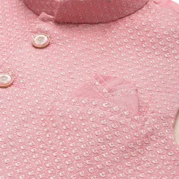 Manyavar Woven Design Pure Silk Nehru Jacket image 2