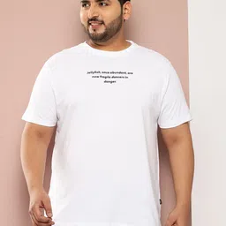Sztori Plus Size Printed Pure Cotton T-shirt image 3