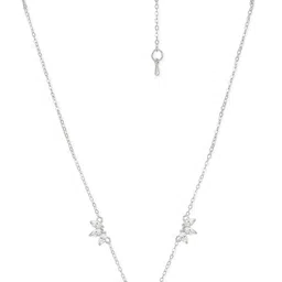 MINUTIAE Silver-Plated Crystals Studded Necklace image 4
