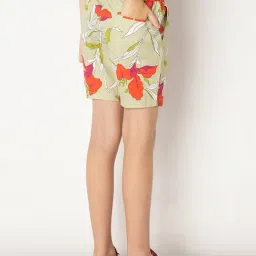 Jack & Jones Junior Light Green Floral Print Shorts image 2