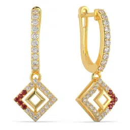 Malabar Gold and Diamonds 22k Yellow Gold Envy Earrings for Women-picture-19