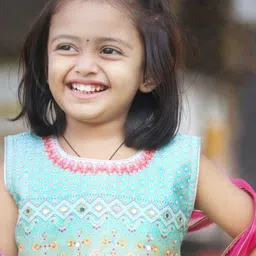 BAESD Girls Printed Mirror Work Tie and Dye Ready to Wear Lehenga & Blouse With Dupatta image 3