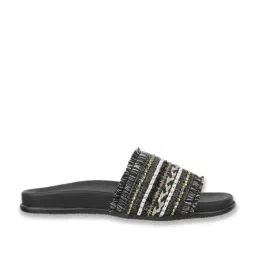 Mochi Women's Black Casual Sandals image 2