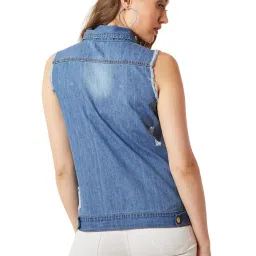 Miss Chase Blue Cotton Jacket image 2