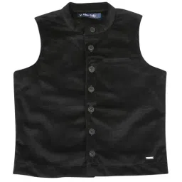 Allen Solly Junior Black Regular Fit Waistcoat-picture-26