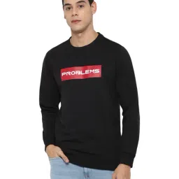 Forever 21 Black  Regular Fit Printed Sweatshirt-image-80
