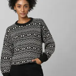 Only Black Printed Pullover-picture-45