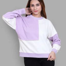 Club York Purple & White Color-Block Sweatshirt-picture-20