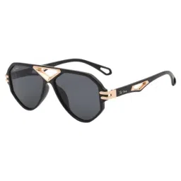 Ted Smith Black Aviator UV Protection Unisex Sunglasses-picture-16