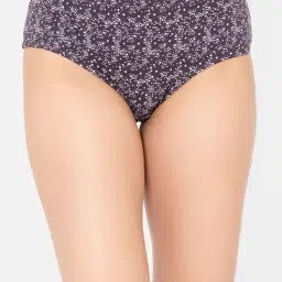 Clovia Dark Brown Printed Cotton Hipster Panty-picture-15