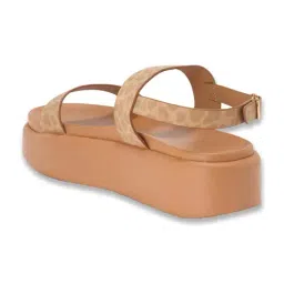 Forever Glam by Pantaloons Women's Beige Back Strap Sandals image 5