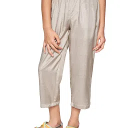 Global Desi Girl Beige Solid  Bottoms image 1