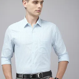 Arrow Manhattan Slim Fit Striped Pure Cotton Formal Shirt-picture-40