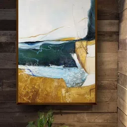 The Art House Abstract Multicolor Canvas Wall Painting image 1