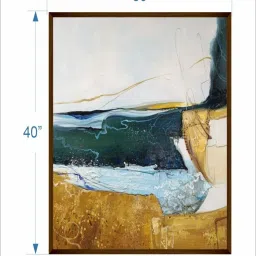 The Art House Abstract Multicolor Canvas Wall Painting image 5