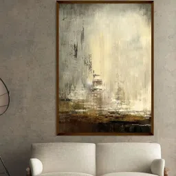 The Art House Abstract Multicolor Canvas Wall Painting image 1