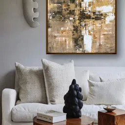 The Art House Abstract Multicolor Canvas Wall Painting image 1