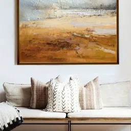 The Art House Abstract Multicolor Canvas Wall Painting image 1