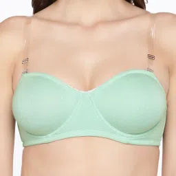 Inner Sense Green Under Wired Non Padded T-shirt Bra image 4