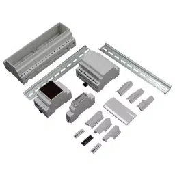 RS PRO Expandable DIN Rail Enclosure Kit Polycarbonate Light Grey 53.4x90x58 mm, 1947586 image 2