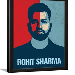 Chaka Chaundh Rohit Sharma Quotes Wall Art-picture-12
