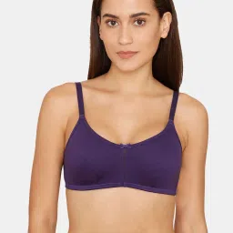 Zivame Purple Non-wired Non-padded Full Coverage Bra image 1