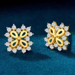 P.N.Gadgil Jewellers Vintage Charm Yellow Gold Stud Earring For Women-picture-26