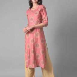 Dollar Missy Pink Embroidered Straight Kurta-picture-33