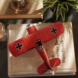 Pure Home and Living Red Metal Vintage Decorative Plane-image-81