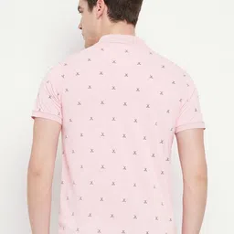OGEN Men Printed Polo Collar Pockets T-shirt image 4