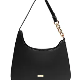 Kazo Black Medium Hobo Bag-image-72