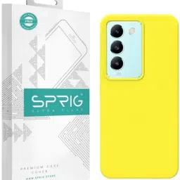 Sprig Back Cover for Vivo T3 5G (Yellow)-picture-13